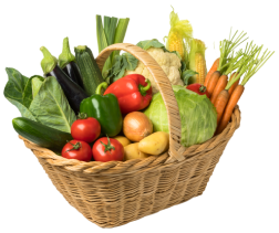 Panier de légumes bio les herbiers